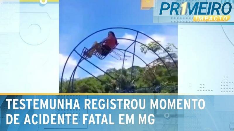 Mulher morre ao cair de roda gigante de 4 metros de altura em MG